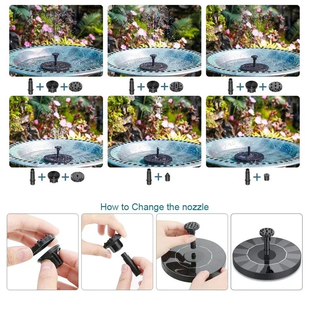 SunSpout Solar Bird Bath Fountain