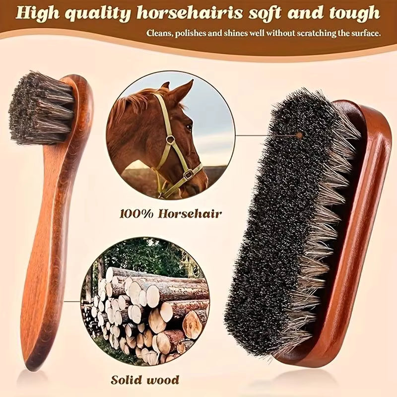 Horsehair Brush Leather