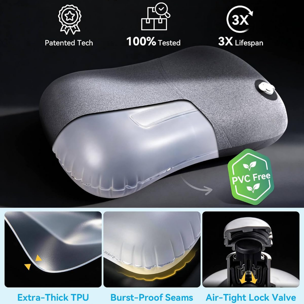 INFLATABLE CAMPING PILLOW