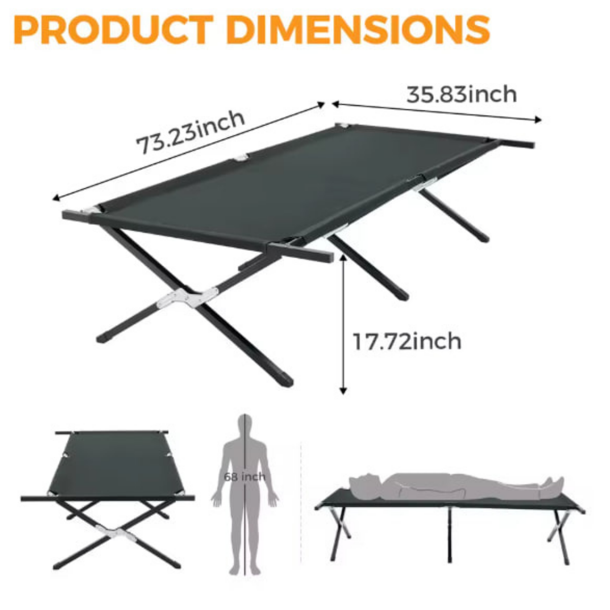 Portable Outdoor Folding Cot