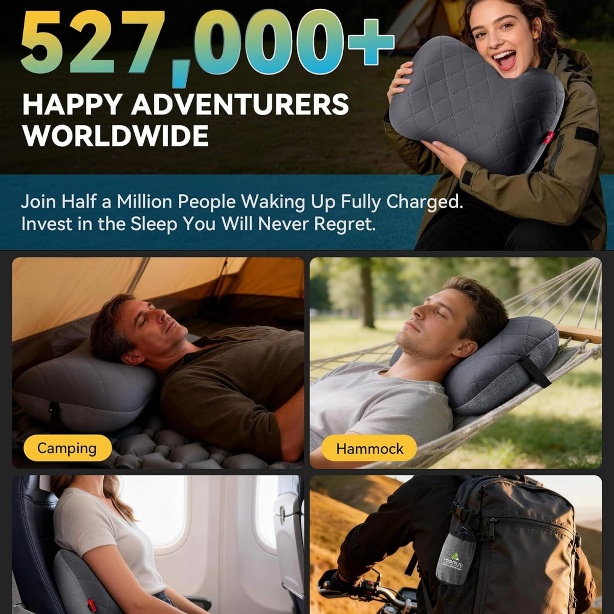 INFLATABLE CAMPING PILLOW