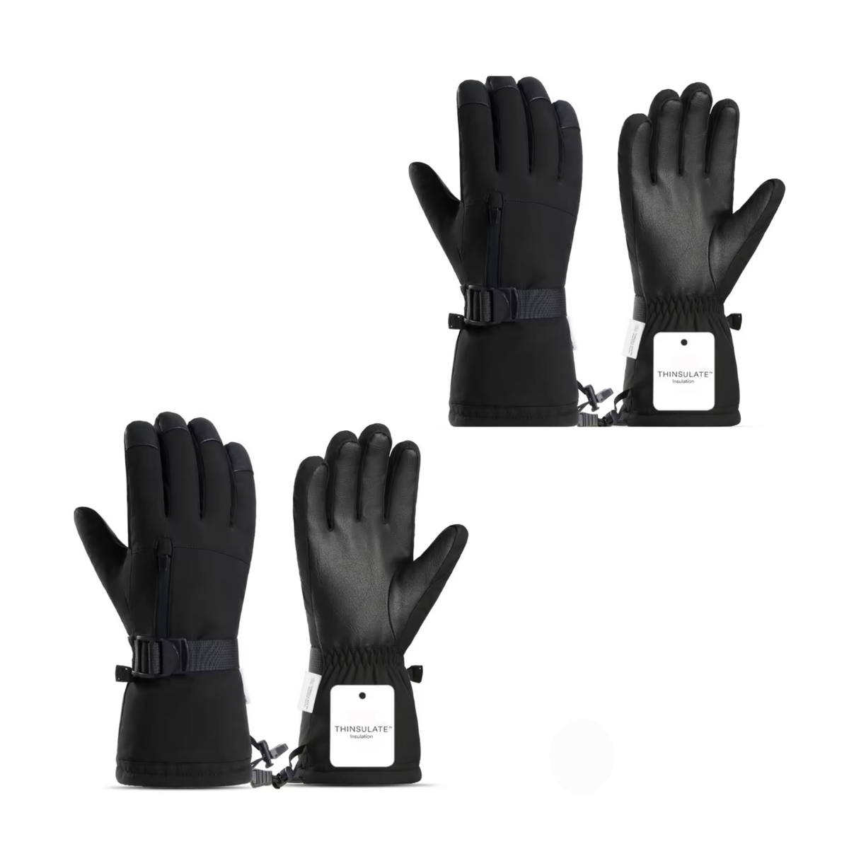 Waterproof Ski Gloves for Kids & Adults