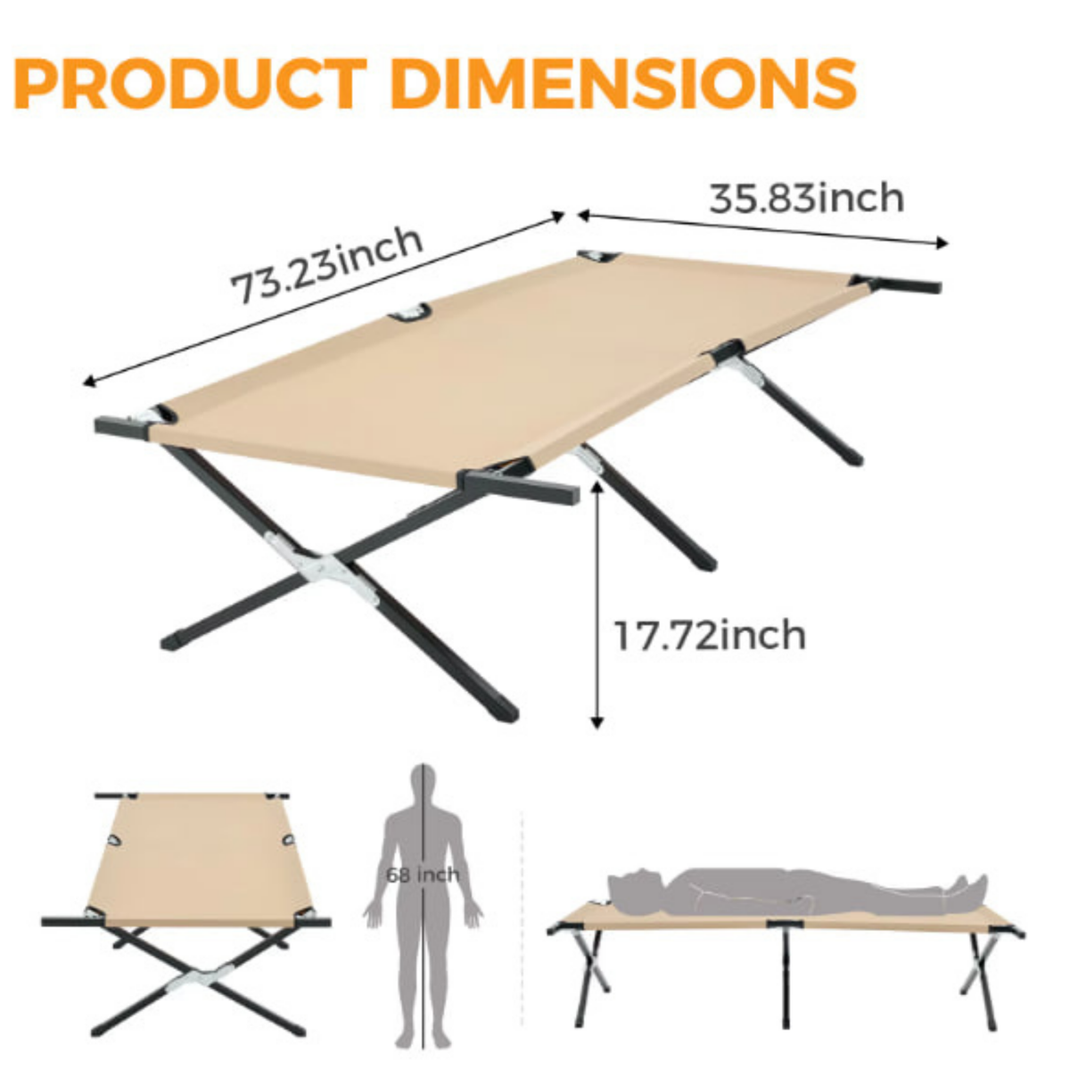 Portable Outdoor Folding Cot