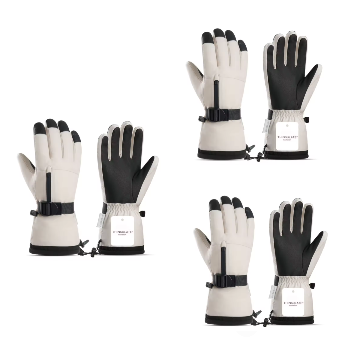 Waterproof Ski Gloves for Kids & Adults