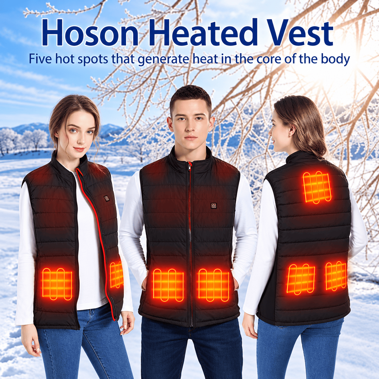 Furnace Heated Vest 9 heated zones