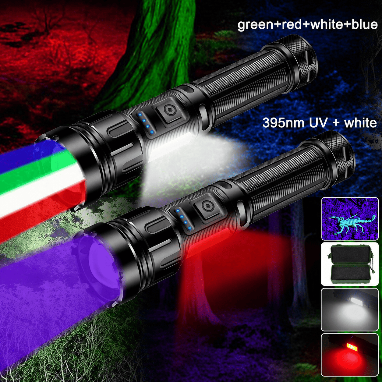 Bloodhound tracking flashlights