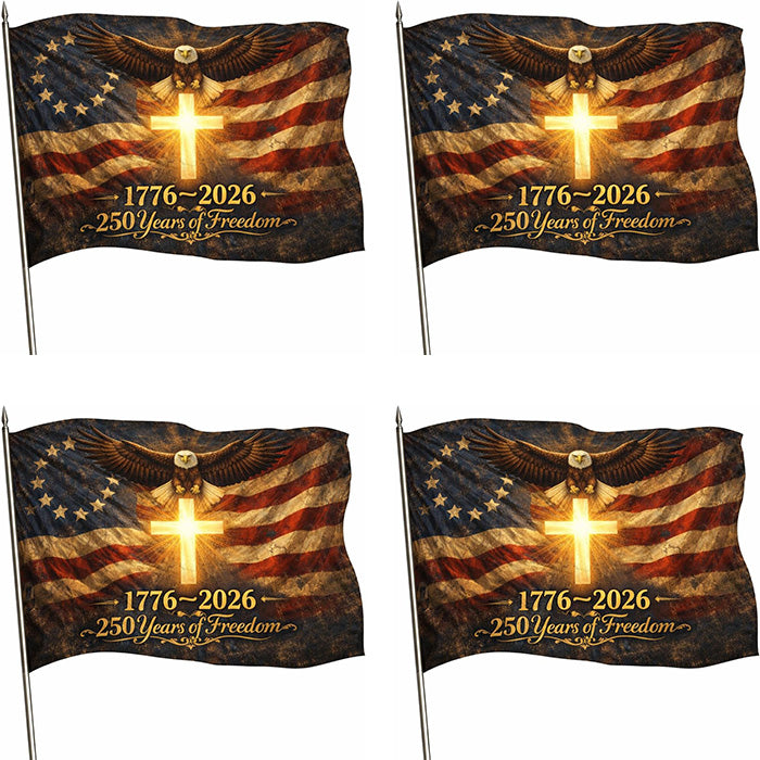 4 250th anniversary flags