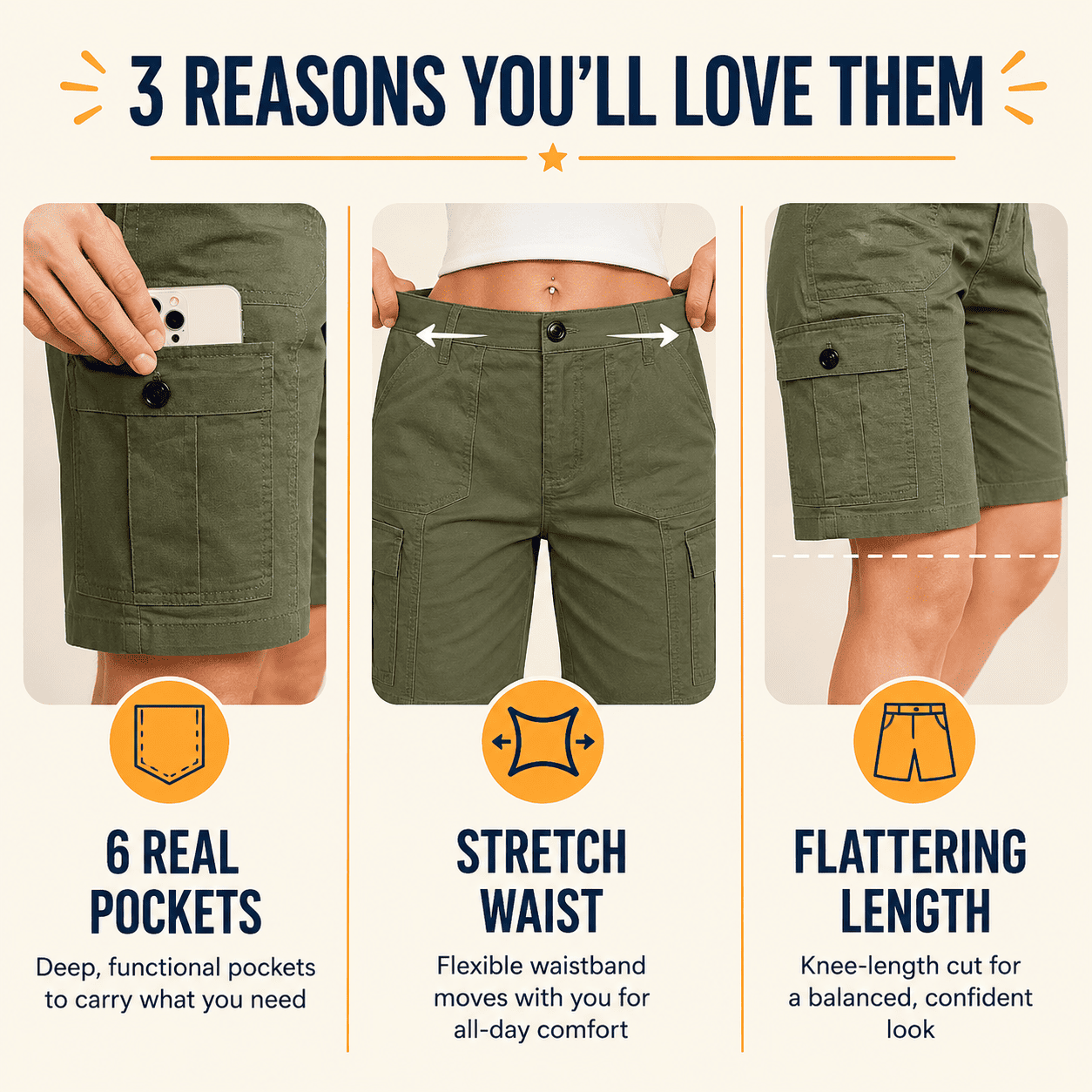 TRAILBLAZER WOMEN'S CARGO SHORTS