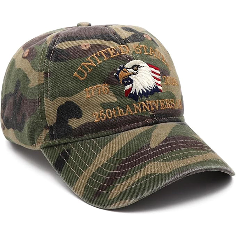 1x Camo eagle hat