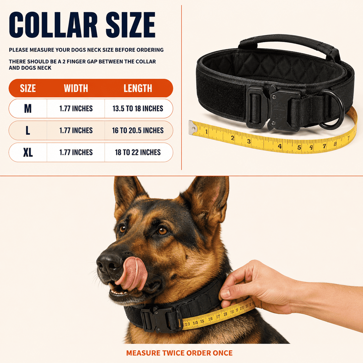 Ceberus Tactical Training Dog Collar