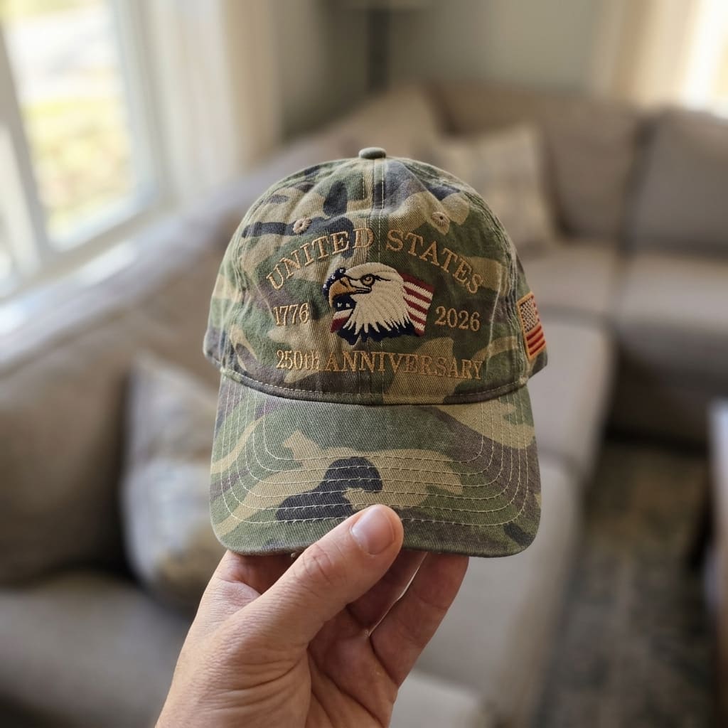 Camo eagle hat