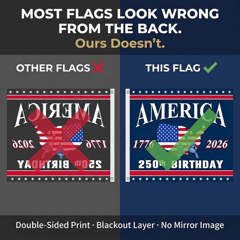 America 250th Birthday Flag