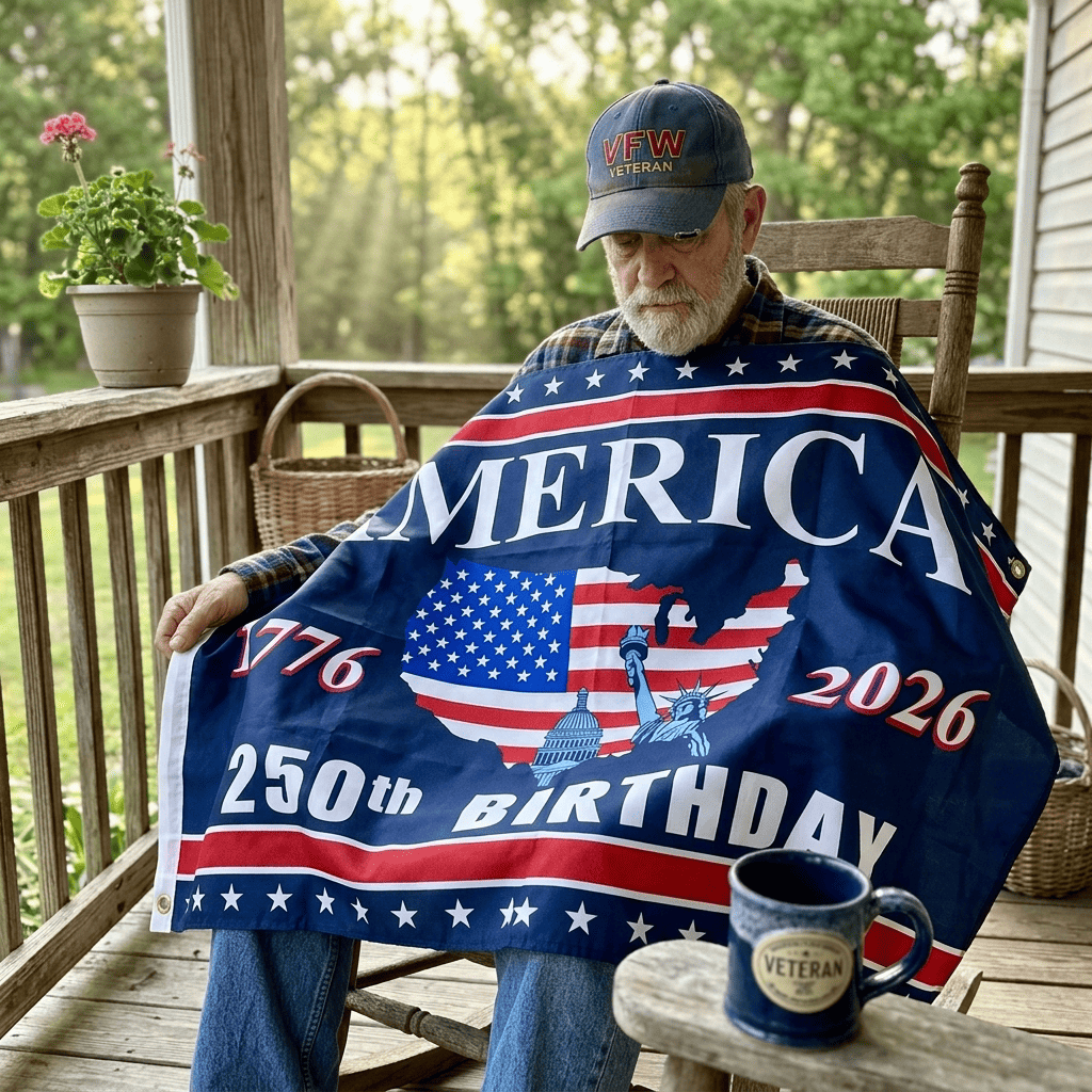 America 250th Birthday Flag