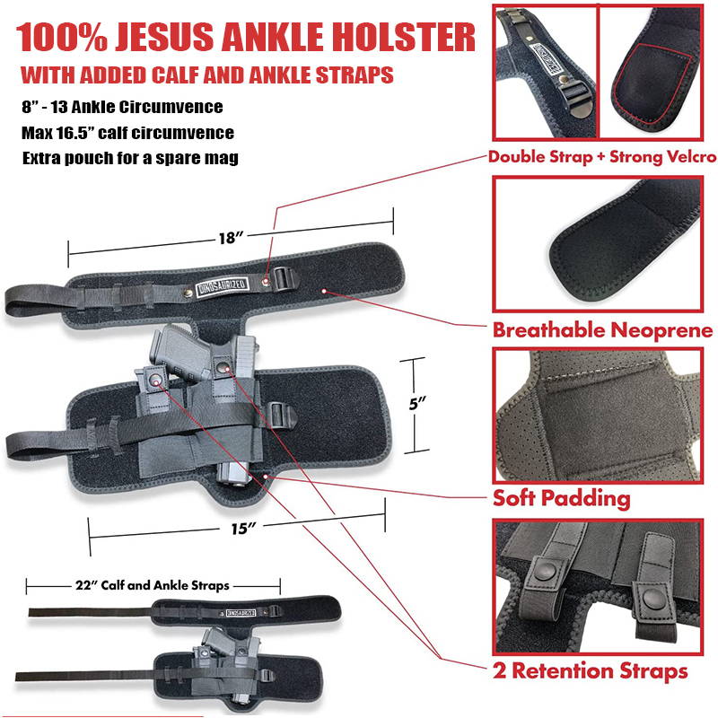 Jesus Ankle Holster + Dinosaur 3-in-1 Holser