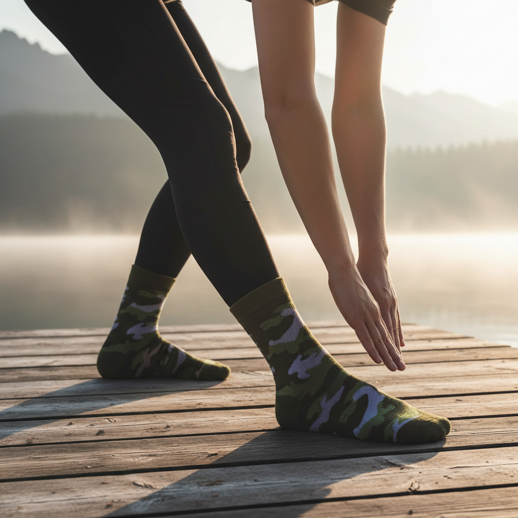 Dino Camouflage Mid Tube Socks