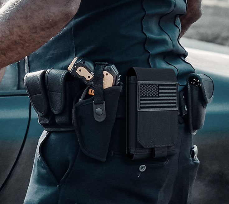 US Flag Molle Phone Holster