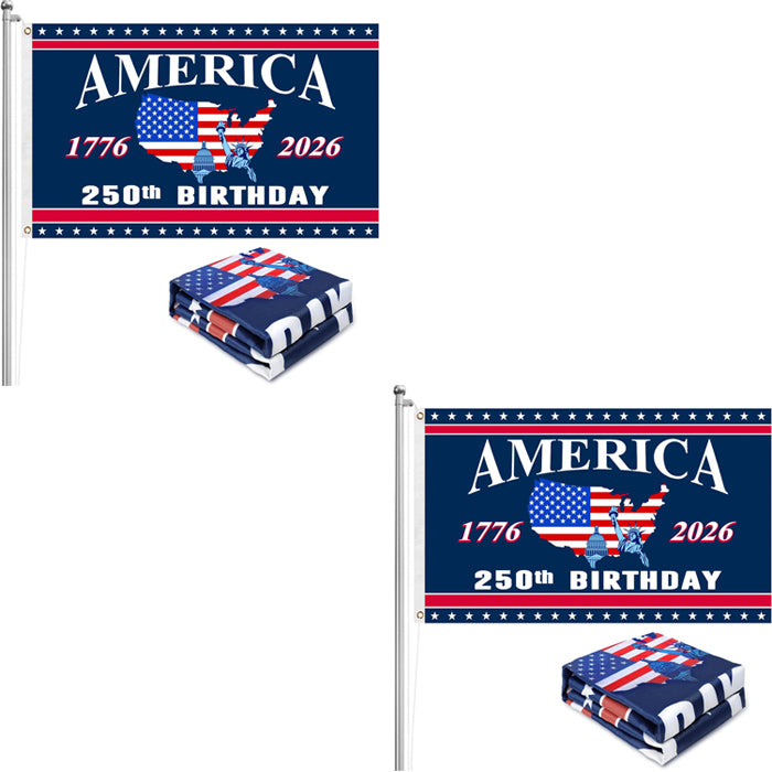 America 250th Birthday Flag