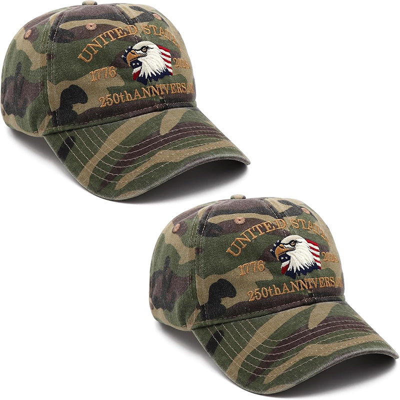2 Camo eagle hat