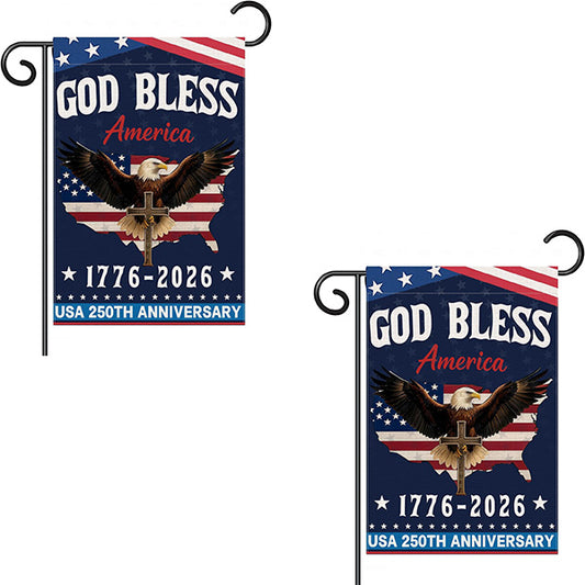 2 LIBERTY CROSS FLAGS