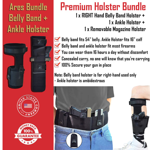 Ares Bundle Belly Band & Ankle Holster GG