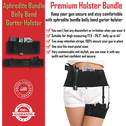 Aphrodite Bundle Belly Band Garter Holster - GG - H