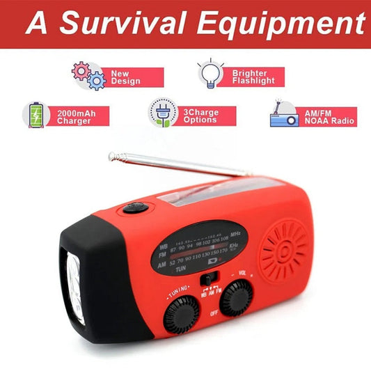 Multifunctional Solar Hand Crank Radio