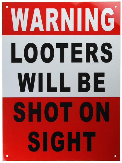 2-Pack You Loot We Sign Warning