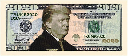 POTUS Donald Trump 2020 Re-Election Presidential Dollar Bill