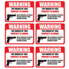 PROTECTED BY ARMED PROPERTY OWNER Vinyl Decal