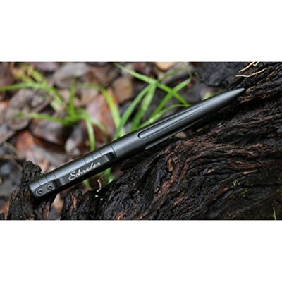 Schrade SCPENBK 5.7in Black Tactical Pen