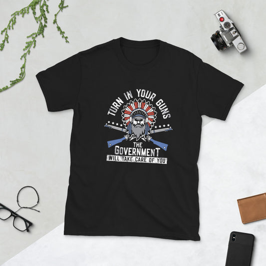 Entrega tu pistola Camiseta unisex de manga corta