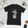 Cat Holding Guns Short-Sleeve Unisex T-Shirt