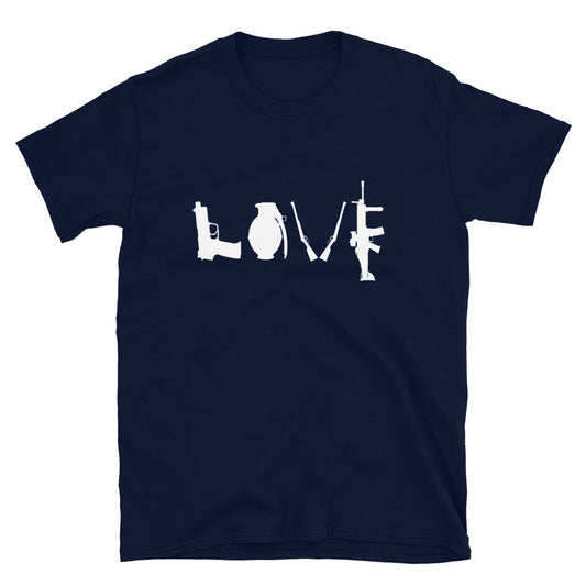 Camiseta unissex de manga curta Love