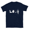 Amor camiseta unisex de manga corta