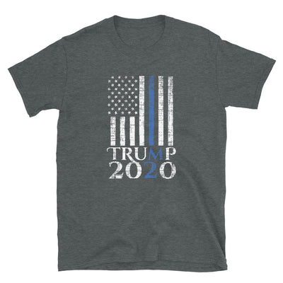 Apoye a Donald Trump 2020 de los policías y sus familiares y amigos Camiseta unisex de manga corta