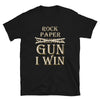 Rock paper Gun I win Short-Sleeve Unisex T-Shirt