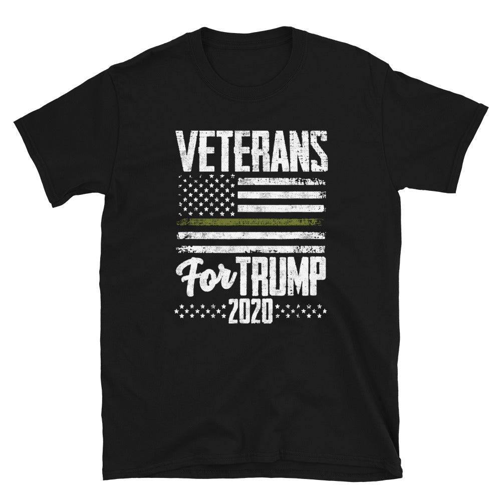 Camiseta unisex de manga corta Veterans for Trump 2020