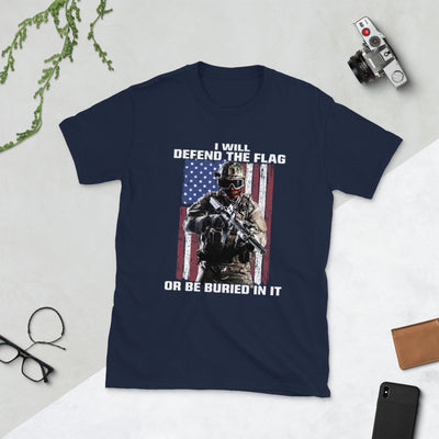 I Will Defend The Flag Short-Sleeve Unisex T-Shirt