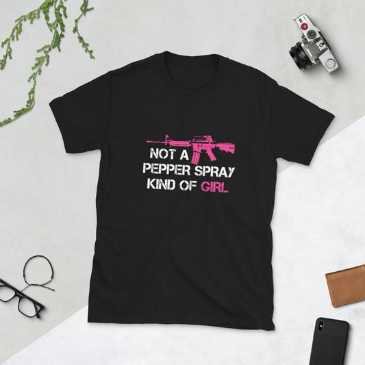 Not A Pepperspray Kind Of Girl Short-Sleeve Unisex T-Shirt