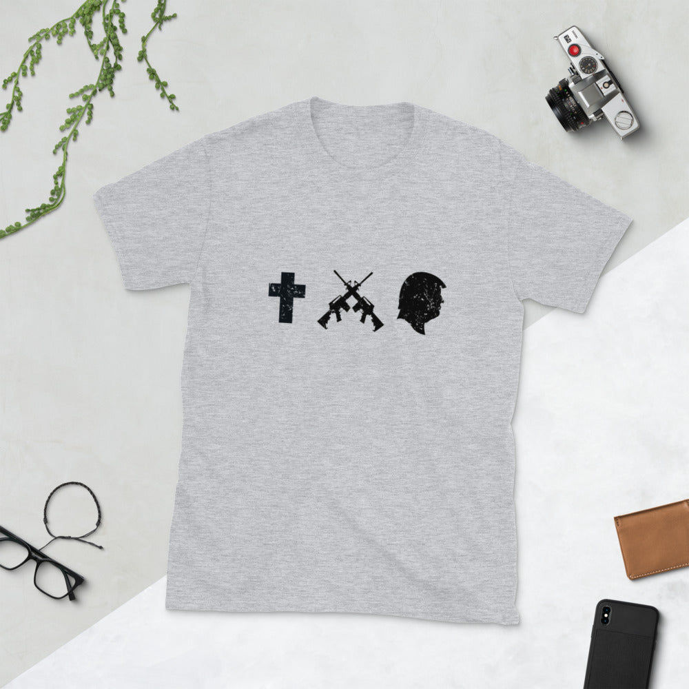 Cross Guns TrumpShort-Sleeve Unisex T-Shirt