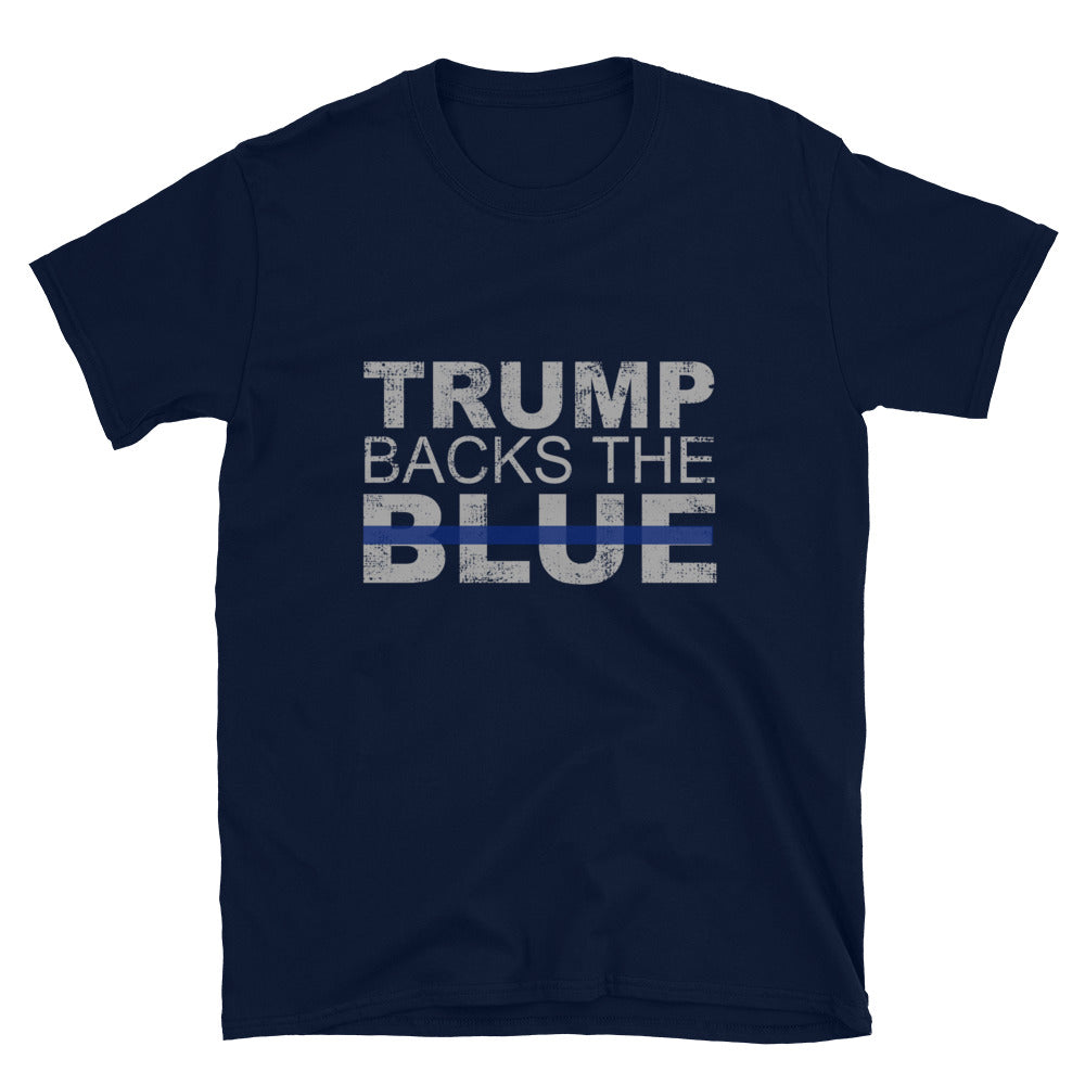 Trump Backs the Blue Short-Sleeve Unisex T-Shirt
