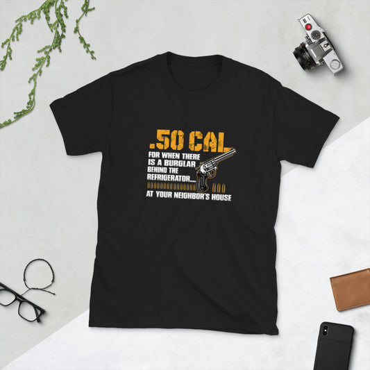 Camiseta unisex de manga corta 50 CAL GUN