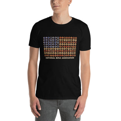 NRA Shot Gun Flag Short-Sleeve Unisex T-Shirt