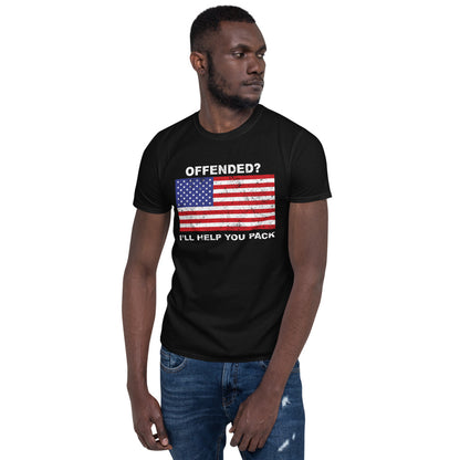 Offended? I'll help you pack Short-Sleeve Unisex T-Shirt