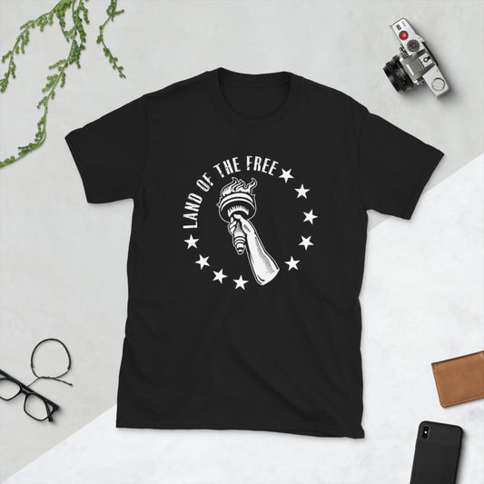 Camiseta unisex de manga corta Land of the free