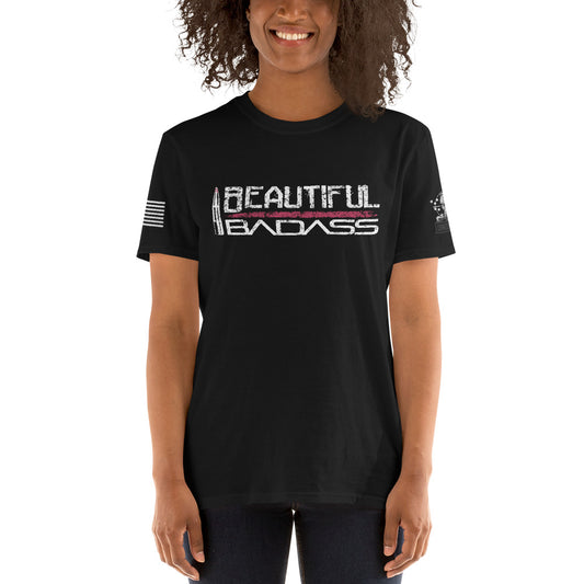 Camiseta unisex de manga corta Beautiful Badass