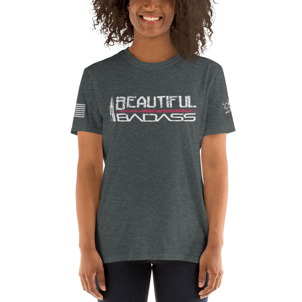 Grunt Style Beautiful Badass - Women's T-Shirt (Black, Small)