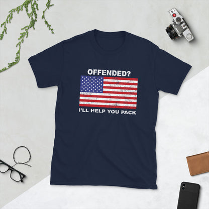 Offended? I'll help you pack Short-Sleeve Unisex T-Shirt
