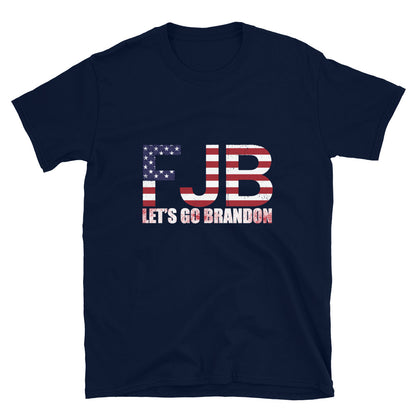 FJB Let's go brandon Camiseta unissex manga curta